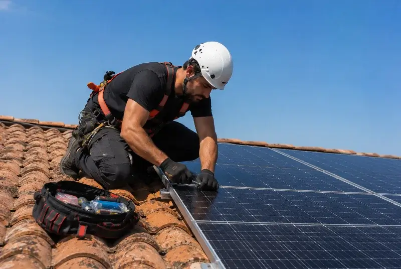 Maintenance et monitoring de panneaux solaires à Buoux