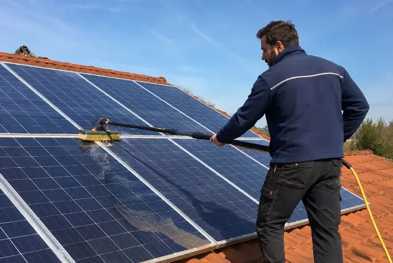 Nettoyage et entretien de panneaux solaires à Buoux