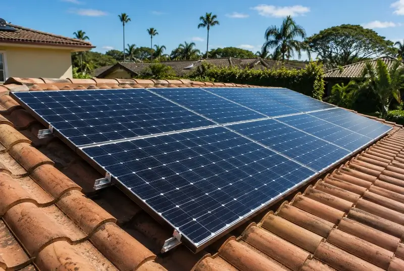 Installation de panneaux solaires à Buoux